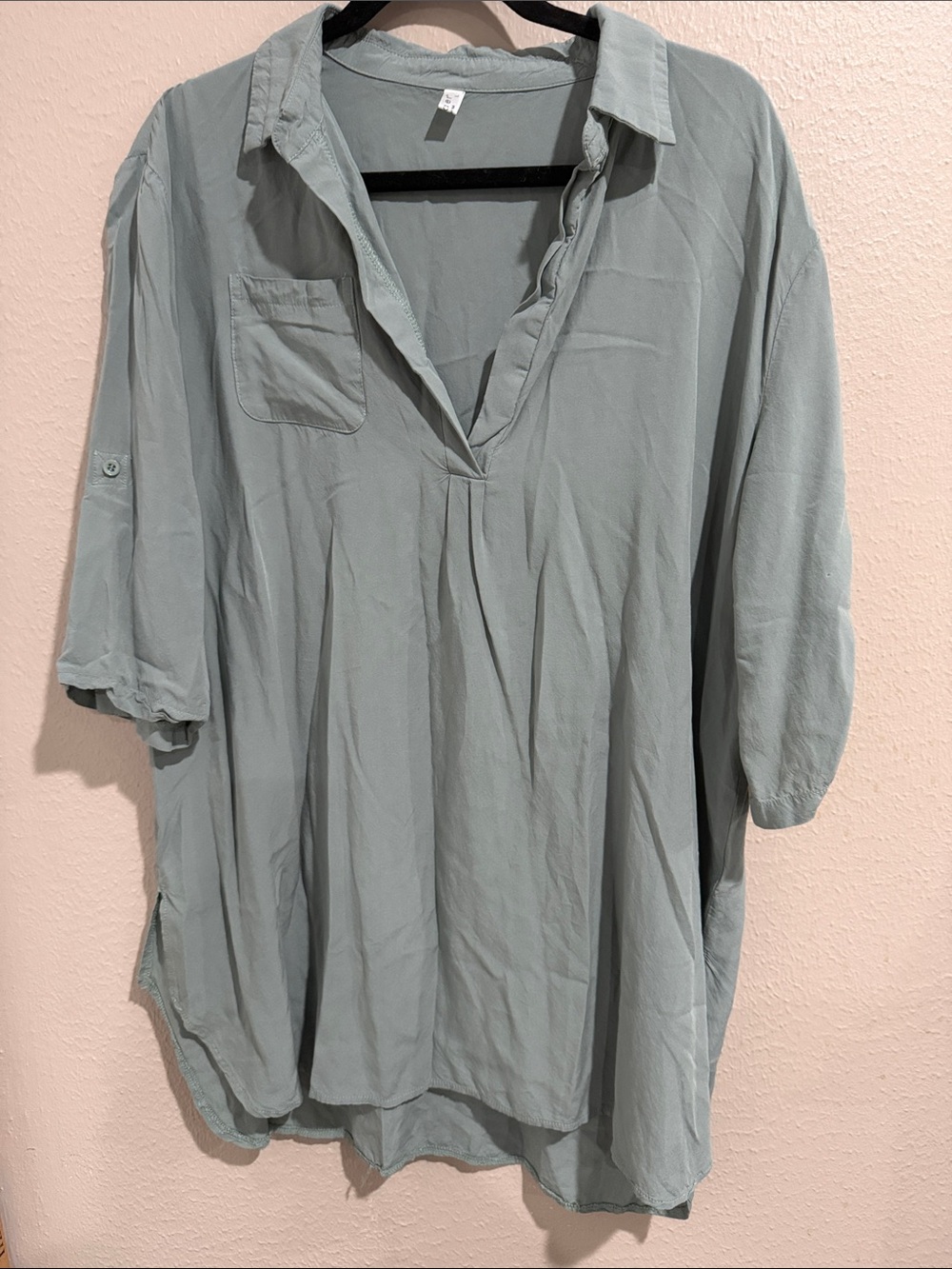 Ekouaer Light Sage Green Top - EKOU Brand - L